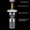 Bathroom Sink Drain Strainer, Pop Up Sinks Drain Strainer Kitchen, Anti-Order Antis-Anti-Clogging Drain Filter, Stainless Steel Floor Drains Filters