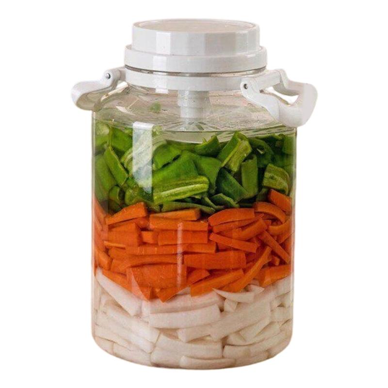 Kitchen Storage Container For Pickle Fermented Foods And Dry Ingredients In Plastic Materials