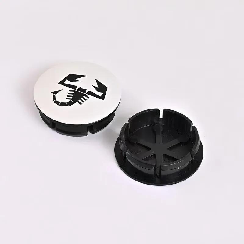 

FOR 50mm Abarth 500 Wheel Center Hub Caps Car Rims Dust Proof Cover Emblem Badge for Fiat Palio Perla Stilo Punto Bravo siena