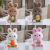 Rabbit Adorable Stuffed Animal Plushie Keychain Fluffy Bunny Doll For Gift Ideas