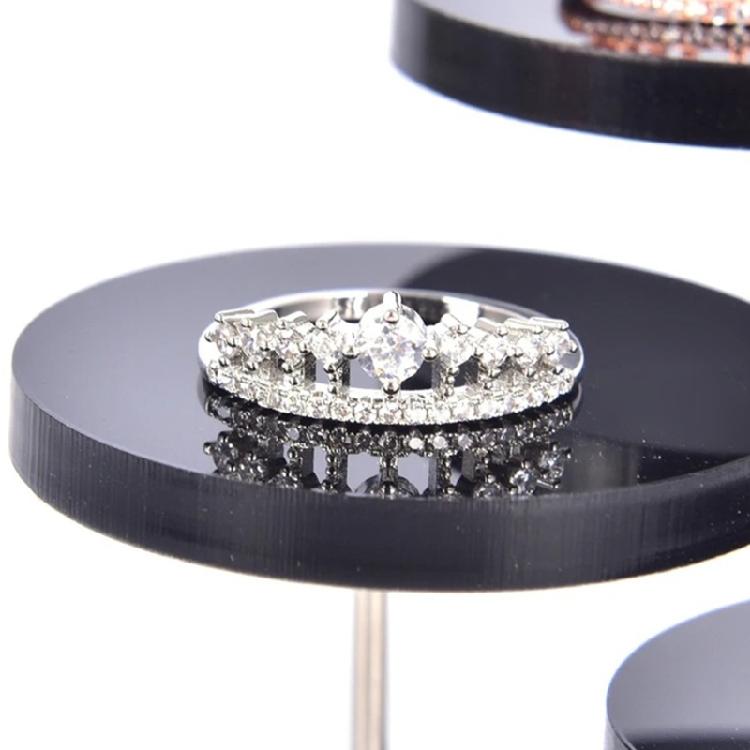 Contemporary Acrylic Jewelry Display Tower Multi Layer Jewelry Organizers For Necklaces Bracelets And More