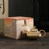 Gilt Bafang Teapot Ceramic Brewing Teapot Household Retro Kung Fu Tea Set Ceramic Single Pot