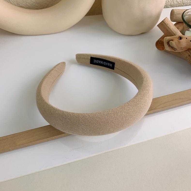 Bandă de Păr la Modă Femei Elegantă Culoare Solidă Bandă de Păr Burete Diademă Cerc de Păr Fete Bezel Accesorii de Păr Bandă de Păr Nouă Bandă de Păr