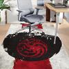 1pc Fire and Blood Office Carpet Chair Mats, Home Decor Mat | Fantasy Theme Mat | Durable Mat, Dragon DecorB04