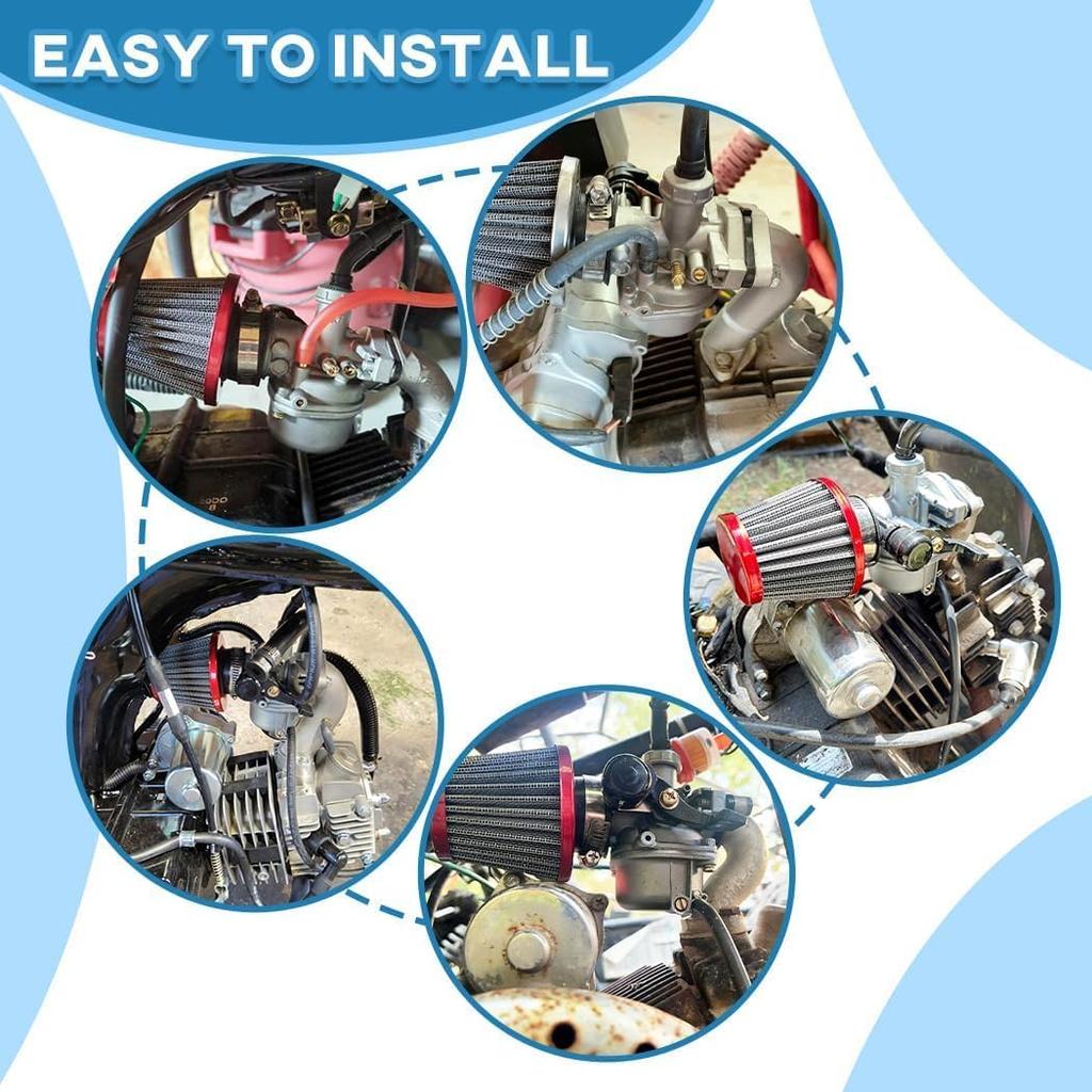 PZ19 Carburetor Air filter Kit for 70cc 110cc 125cc Dirt Bikes Pit Bike Monkey Scooter ATV Quad Go Karts 22mm Carb Fits for CRF SSR Sunl Taotao Pit