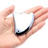 Terahertz Mineral Gua Sha Medium Feather for Body and Scalp Skin Facial Health and Beauty [GOLD STONE] Plate, Size, Shape, Massage, Care, Slimming,