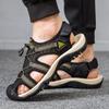 Men's Shoes Comfortable Men's Knit Casual Beach Shoes Non-Slip Outdoor Male Sandals New Arrival Man Lightweight Walking Footwear