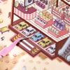 Miniature Landscape Stickers Fun World 7.0 Unzip Code Cargo Hand Account DIY Scene 3D Stereoscopic House Scrapbook, Diary