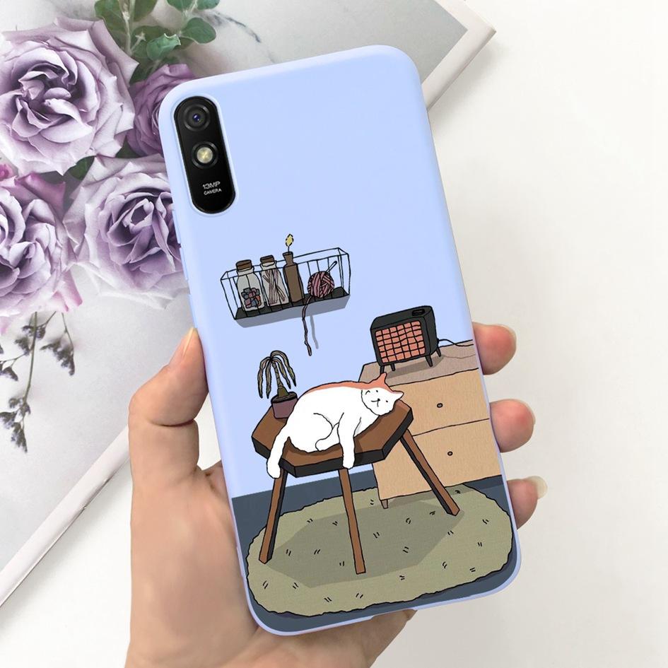 For Xiaomi Redmi 9A Case Redmi 9AT Cover Fashion Landscape Moon Soft Silicone Slim Funda For Xiaomi Redmi 9i Redmi9i Sport Coque