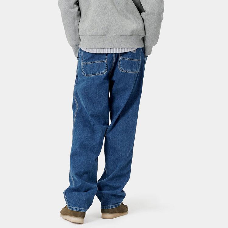Carhartt WIP FW21 Solid Color Casual Straight Leg Work Jeans Men Jeans Light-Blue I022947-01-06