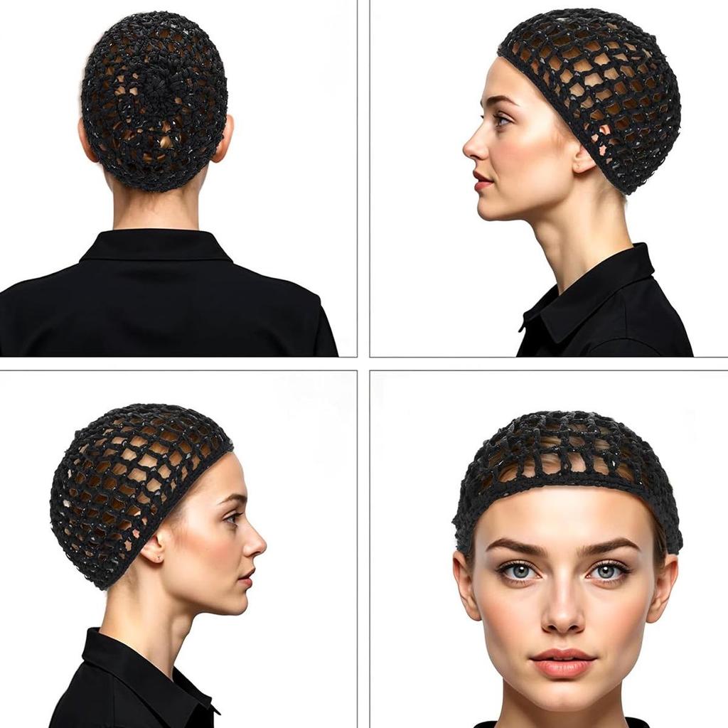 Handmade Crochet Sleep Cap: Solid Color Women's Wig and Hair Protection Net