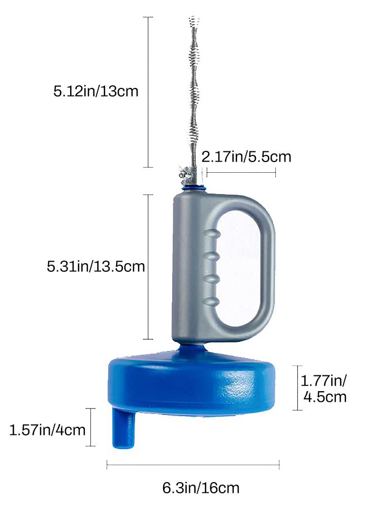 Drain Pipe Dredge Cleaner Toilet Basin Sewer Dredge Spring Steel Wire Kitchen Sink Dredge 15M Hand-cranked Pressure Dredge Tools