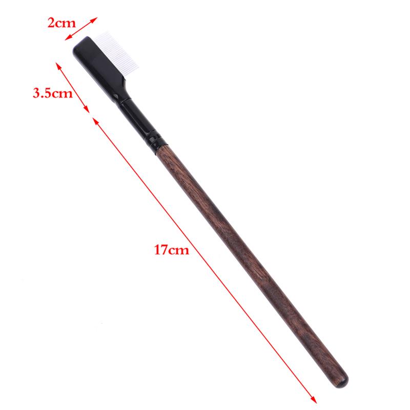 1 szt. Metalowa szczotka grzebieniowa do rzęs, brwi, makijaż, narzędzie do przedłużania rzęs