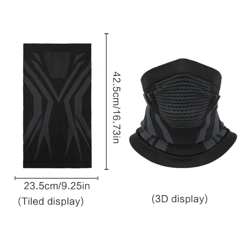 Winter Warm Cycling Neck Gaiter Windproof Neck Cover Facemask for Skiing Cycling