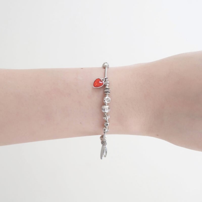 821WEBSERVICE rondel pendant bracelet (color)