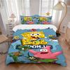 3Pcs Spongebob Squarepants Adventure Bedding Sets For All Sizes New 3D Printed Bed Cover Comforter Duvet Cover Pillowcase Bedroom Decoration
