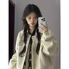 Original Fabric Women's Casual Jacket - Autumn/Winter Loose Style for Petite Sizes, INS Trend