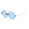 Fashion Round Frame Sunglasses, Personalized Tiled Skull Shape Glasses, Sunglasses