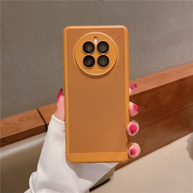 Husă cu acoperire completă cu disipare a căldurii cu film pentru lentile pentru Huawei Mate 60 50 50E 30 Pro Plus Grilă de răcire respirabilă Carcasă din spate tare pentru PC