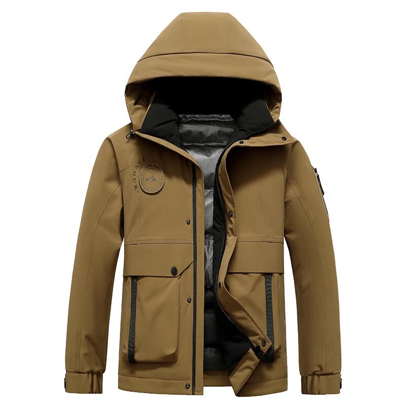 YAYA Unisex Hooded Workwear Down Jacket XL