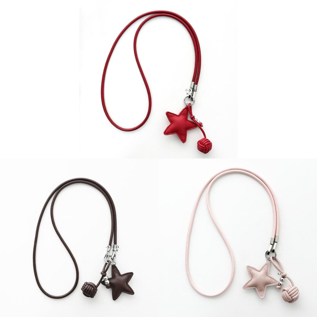 Leather Phone Neck Strap With Pvc Cord For Women And Men Personal Style Carrying Accessory