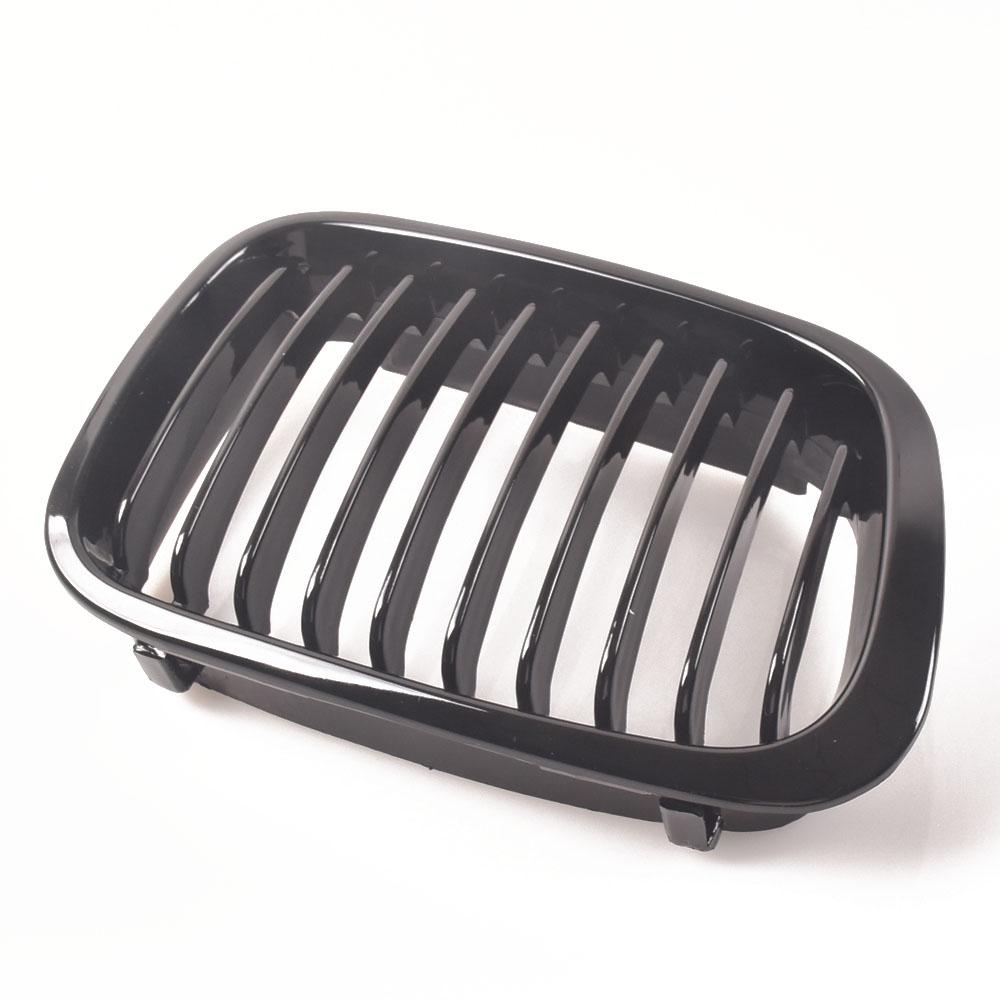 Gloss black Front Kidney Grille Slat Style Grill for For BMW E46 4 door 1998 1999 2000 2001 Car styling