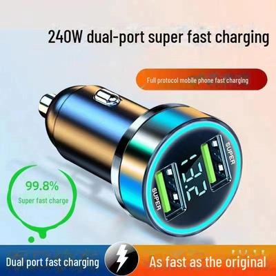 Wielofunkcyjna ładowarka samochodowa ze stopu aluminium z 5V 3.1A i wyświetlaczem cyfrowym