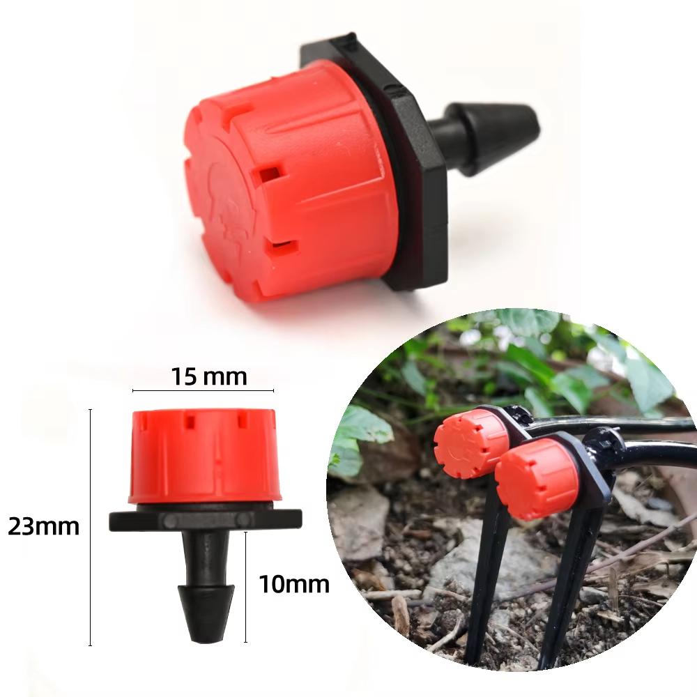 50pcs Barbed Connectors Irrigation Fittings Drip Irrigation Barbed Connectors 4/7mm Tubing Fittings for Flower Pot Garden Lawn