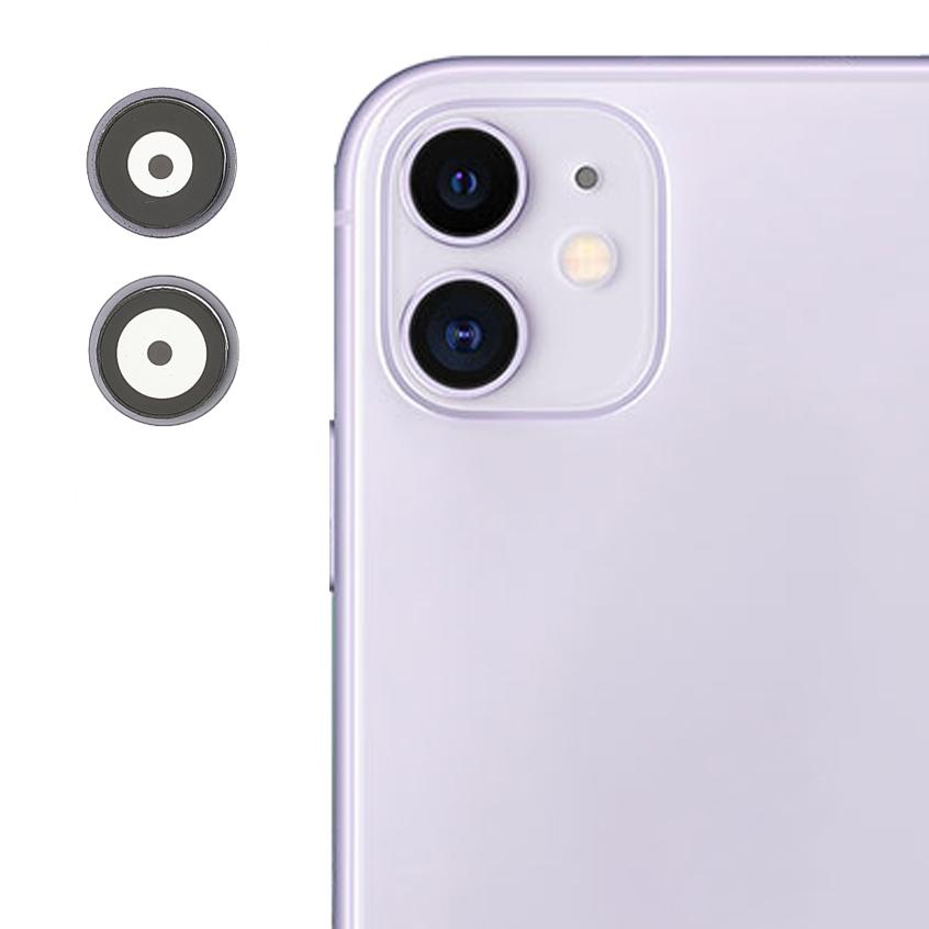 Pentru iPhone 11 1 Set Inel Acoperire Lentilă Cameră Spate cu Lentilă de Sticlă (fără Logo)