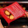 Microwave Potato Bag Reusable Express Microwave Potato Cooker Bag Baked Potato Cooker Perfect Potatoes 4 Minutes Red Baked Pouch
