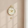 Luxury Wall Clock Pendulum Ornate Design Large Decorative Mural for Office