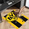 Borussia Dortmund Bedruckter Saugfähiger Waschbarer Teppich, Rutschfeste Badezimmerteppiche, Küchenteppiche, Yogamatte, Eingangsbereich Wohnzimmer, Camping-Picknickteppiche