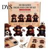 Sammlerstück Perlenkunst 3D Perlen Hochlandkuh Bausatz für Erwachsene, Kleine Tiere, DIY-Bausatz, Bastelset Perlenstickerei-Sets, 4 Niedliche Designs Thematisch