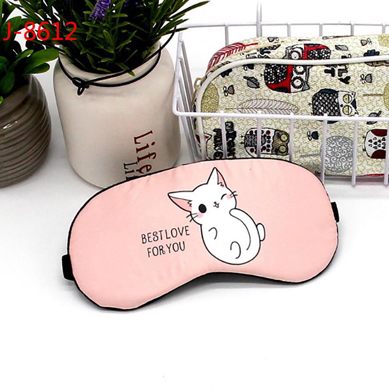 1pc Cotton Creative Lovely Cartoon for Eye Travel Relax Sleeping Aid Eye Patch Shading Eye Mask Sleeping Mask Eyepatch Eye Cover
