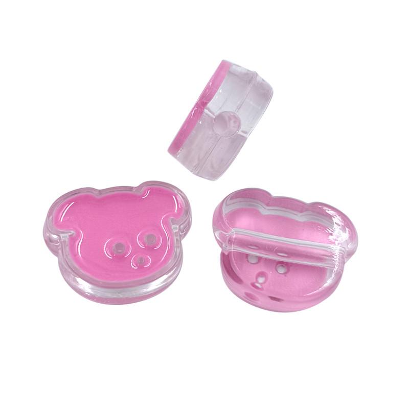 Kreativ für Schmuckherstellung 3 Stück Blume Hundeform Acrylperlen Anhänger Halskette Armband Großhandel DIY Fundstücke