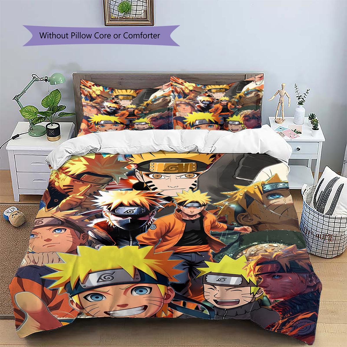 

Naruto Uzumaki Duvet Cover & Pillowcases, Naruto Fan Anime Bedding, Perfect Gift.chl 135x200cm