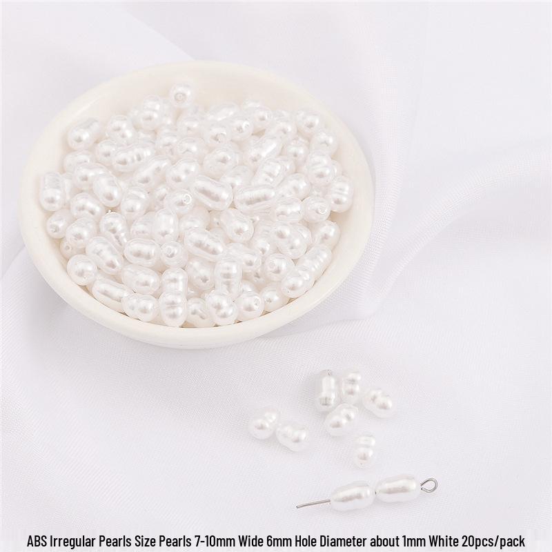 High-Gloss Irregular Imitation Pearl DIY Jewelry Kit - Bracelet, Pendant, Headdress Charms