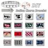 Y2K Love Strawberry Ball NO.8 Eye Butterfly Star Black Italian Charm Links Fit 9mm Stainless Steel Bracelet DIY Making Jewelry