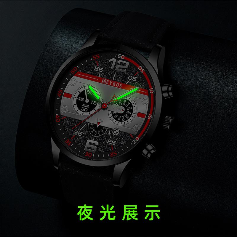Belt Watch Men'S Personality Trend Fashion Calendar Luminous Quartz Watch Like