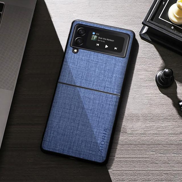 Non -Fingerprint Shockproof Fabric Case For Samsung Galaxy Z Flip 3 5g Flip3 Anti -Drop Phone Bag Fundas