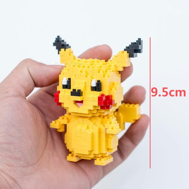 75 Style Building Blocks Assembly Anime Picachu Charizard Doll Blastoise Bulbasaur Gengar Bricks Figures Toy for Kid Gift