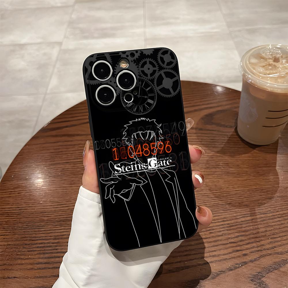 Steins Gate Phone Case For Iphone 16 Pro Max 14 12 15 Plus 17 Pro Max 13 Pro 11 Xr X Xs 8 7 Plus Back Cover