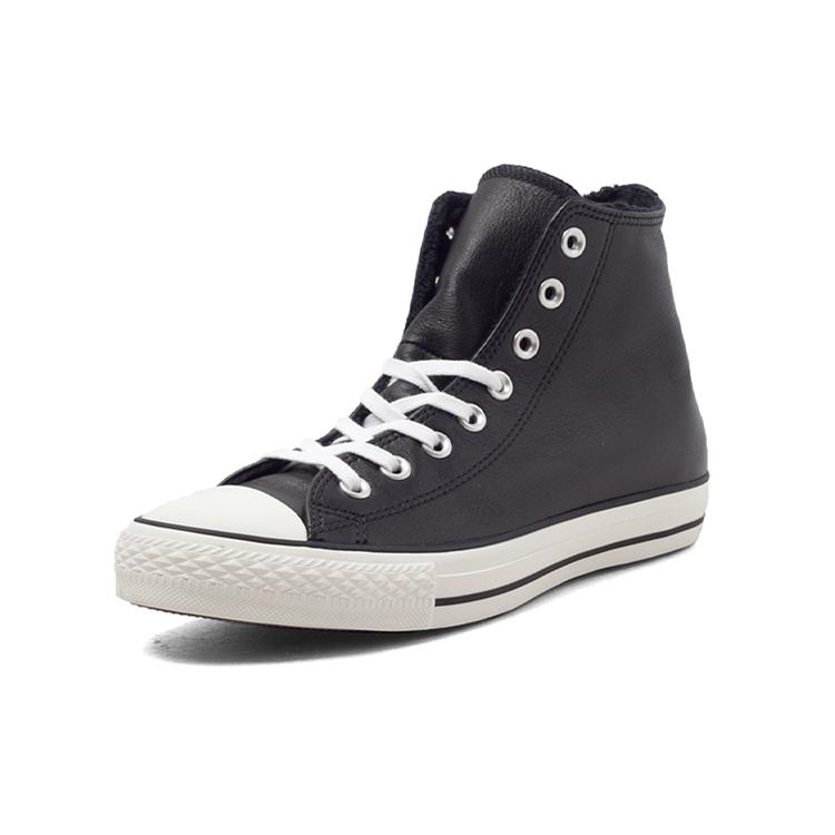 Converse Chuck Taylor All Star 'Black Leather Fur' 154134C