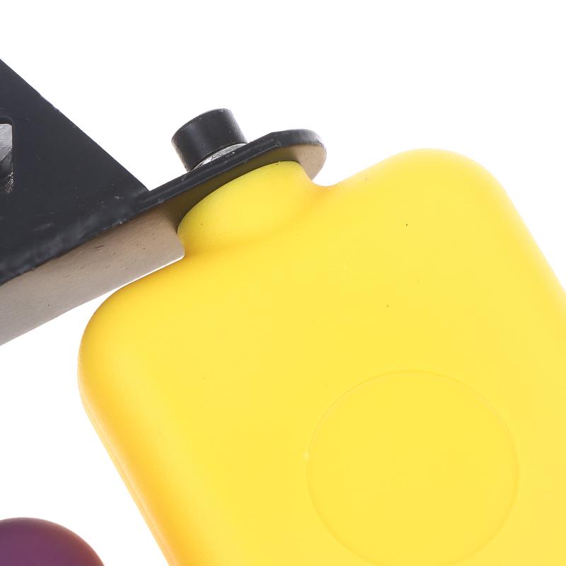 Double Sambago Bell Latin Music Yellow Purple Cowbell High Low Sound Knocker Drum Percussion Instrument Part Accessories