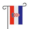 Drapeau - Croatie - 32 X 47.5 Cm - Polyester - Impression Recto/verso - Jardin Extérieur