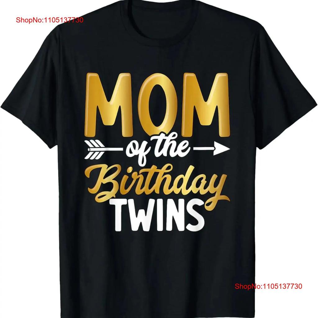 Best Mother Ever Mom Of Twins Birthday Party Mothers Day T Shirt vintage Washed homme Soft fashion streetwear Breathable