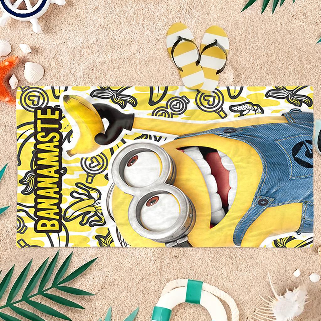 Großäugiges Süßes Wesen Bananamaster Strandtuch Schnelltrocknend Geeignet für Strandurlaub Pool Fitnessstudio Süßes Geschenk für Freunde Familien