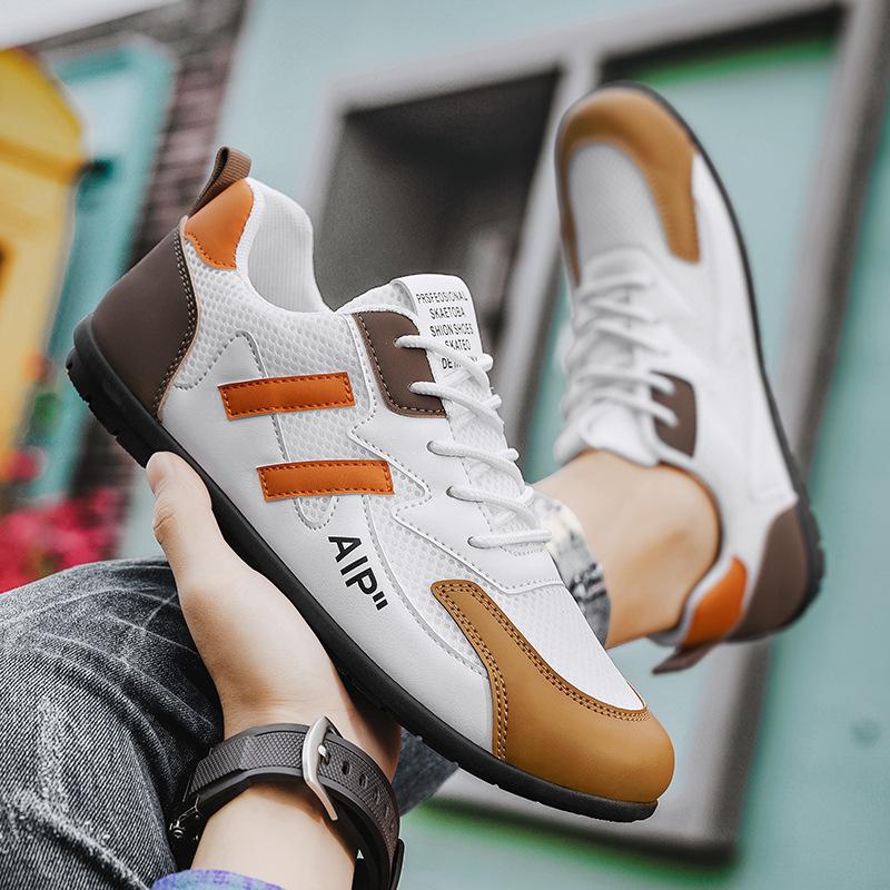 

Мужские повседневные кроссовки, летние, новые, дышащие, спортивные, для бега на открытом воздухе, удобные, сетчатые, для вождения, на плоской подошве, Chaussure Homme 39