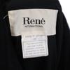 Rene Ka Stains Yaool Stainless Collar Coat 36 Black Made In Japan Women Used