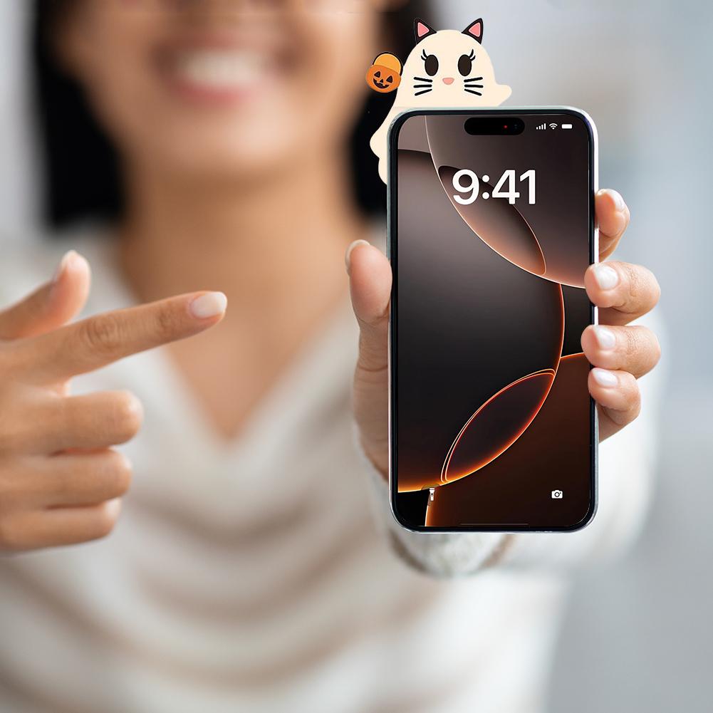 1/6PCS Ghostees Mystery Phone Buddy Cute Halloween Phones Decorations Mini Figure Design Figurine Fun Desk Accessory